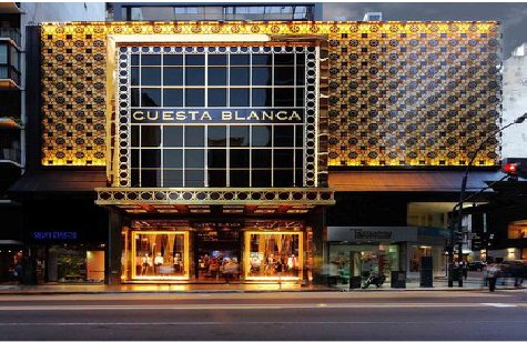  石狮门头设计与商业空间的纽带。