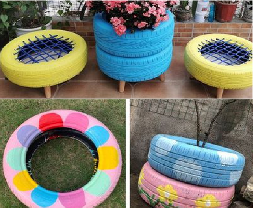  石狮墙体彩绘-变废为宝