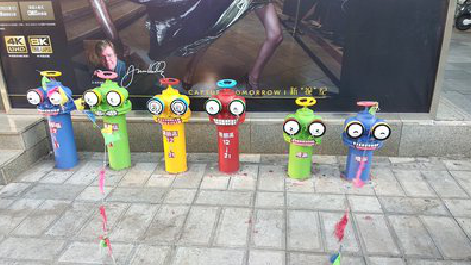  石狮商业区彩绘