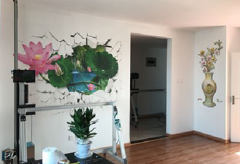  石狮墙体彩绘相比墙纸的优势。