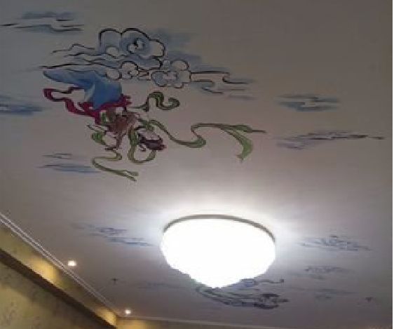  石狮如何快速绘制天花板上的手绘墙？