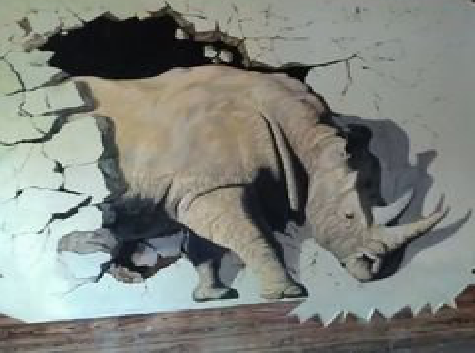  石狮在墙绘中，如何绘制3D效果？